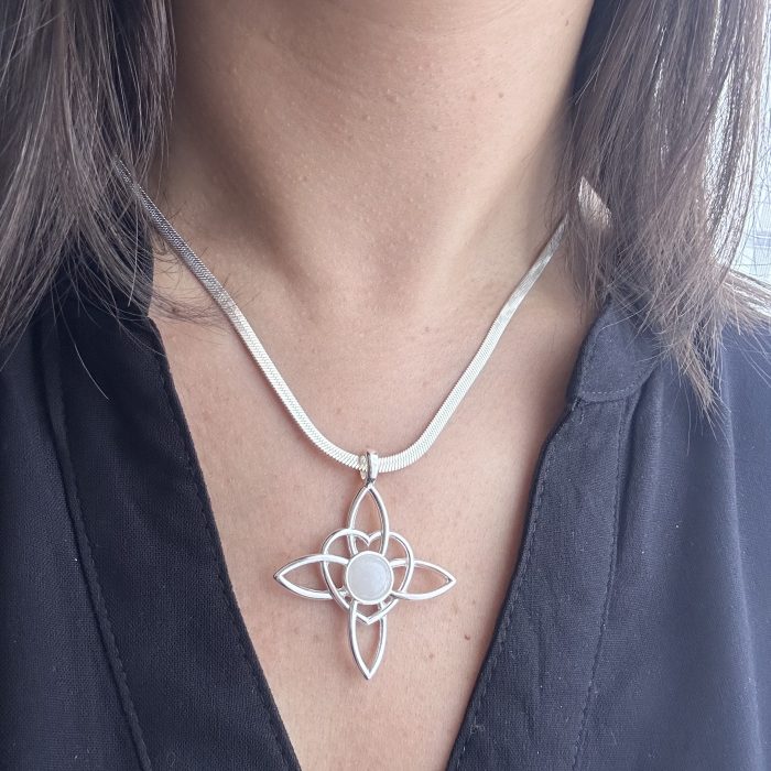 Conjunto nudo de bruja cuarzo blanco XL