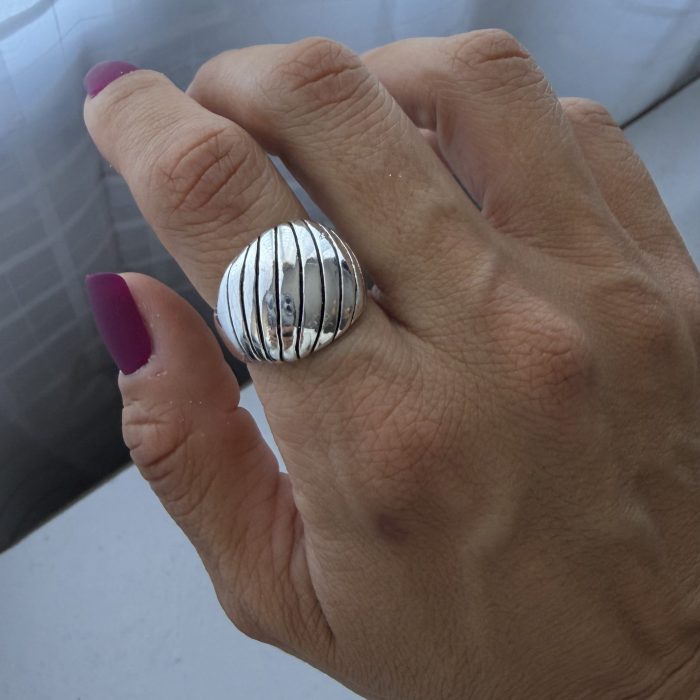Anillo inflado en acero quirúrgico ajustable