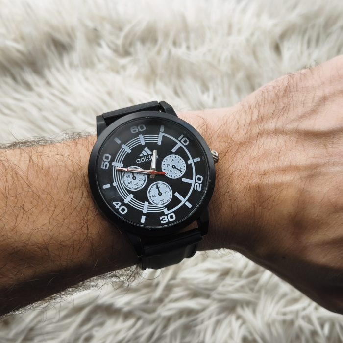 Reloj goma negro sport