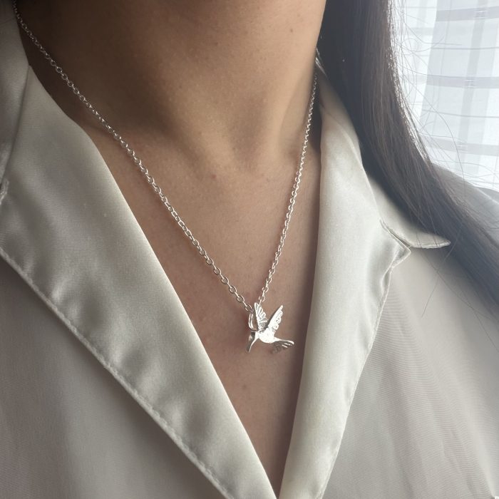 Conjunto colibrí en acero